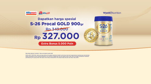 Promo S-26 Procal Gold dan Dapatkan Bonus 50.000 A Poin di Alfagift! 