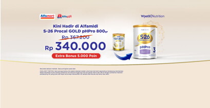 Exceptional Promotion on Alfamart! Dapatkan Promo S-26 Procal pHPrO di Alfamart 