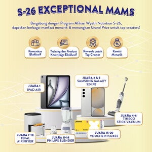 Syarat & Ketentuan S-26 Exceptional Mams Affiliate Program (Periode Q1 2025) Syarat & Ketentuan S-26 Exceptional Mams Affiliate Program (Periode Q1 2025)